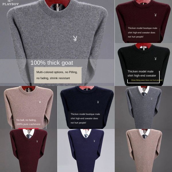 cashmere men's round neck winter loose warm bottomed thickened cashmere pullover sweater men's round neck pullover winter loose wa, White;black
cashmere men's round neck winter loose warm bottomed thickened cashmere pullover sweater men's round neck pullover winter loose wa, White;black