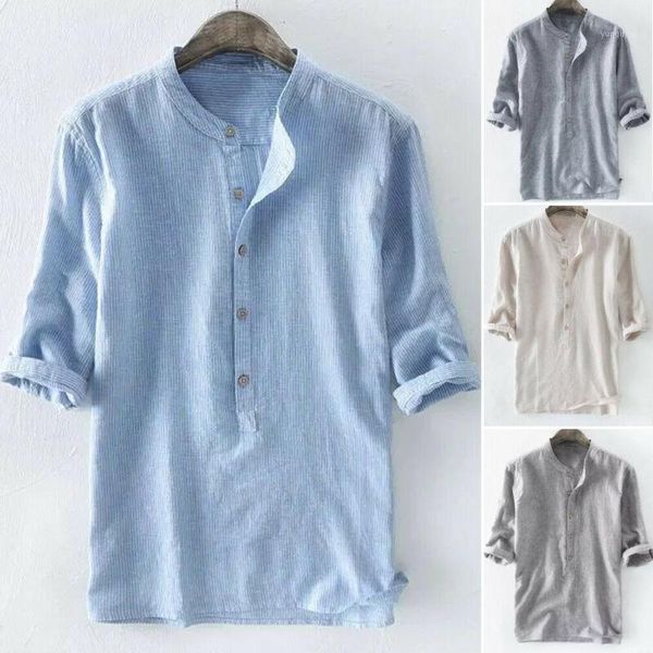 ca men's striped 3/4 sleeve shirt summer cool thin button loose casual button shirts 1, White;black
ca men's striped 3/4 sleeve shirt summer cool thin button loose casual button shirts 1, White;black