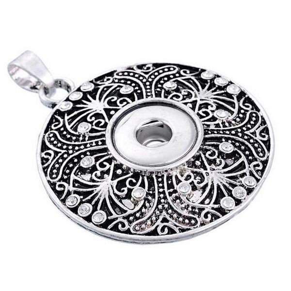 12mm white crystal pendant snap button jewelry round flower pendants necklace for women men's vintage acc bbymog, Silver
12mm white crystal pendant snap button jewelry round flower pendants necklace for women men's vintage acc bbymog, Silver