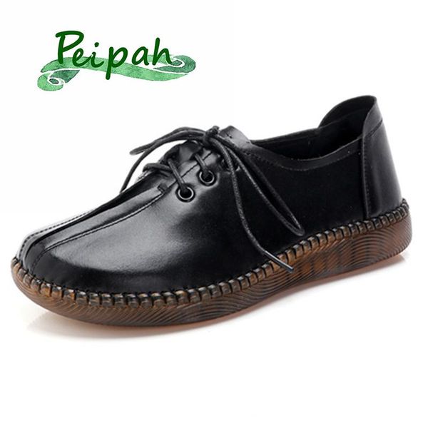 peipah handmade shoes woman genuine leather women flats shoes autumn winter casual retro female flats new arrival basic lace up, Black
peipah handmade shoes woman genuine leather women flats shoes autumn winter casual retro female flats new arrival basic lace up, Black