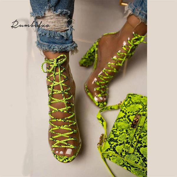 rumbidzo clear pvc women pumps sandals chunky heels lace up pumps ladies snkake print summer boots party women green, Black
rumbidzo clear pvc women pumps sandals chunky heels lace up pumps ladies snkake print summer boots party women green, Black