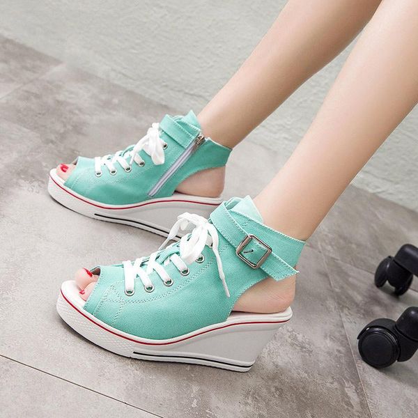 сандалии женские клинья peep toe холст zipper узелок женщины платформы высокие каблуки обуви лето дамы плюс размер женщина способа, Black
сандалии женские клинья peep toe холст zipper узелок женщины платформы высокие каблуки обуви лето дамы плюс размер женщина способа, Black