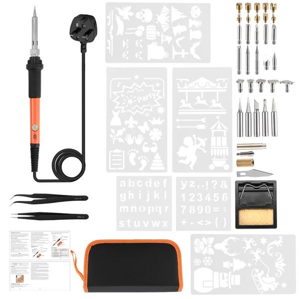 hand & power tool accessories handskit wood burning pen set 45pcs 110v/220v 60w electric soldering iron woodburning solder digital
hand & power tool accessories handskit wood burning pen set 45pcs 110v/220v 60w electric soldering iron woodburning solder digital