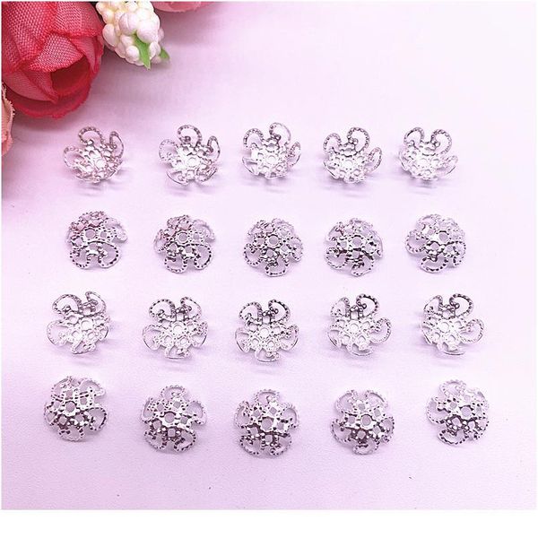 150pcs/lot 8/10mm silver plated hollow flower petal end spacer beads caps charms bead for jewelry making acc qyljuy
150pcs/lot 8/10mm silver plated hollow flower petal end spacer beads caps charms bead for jewelry making acc qyljuy