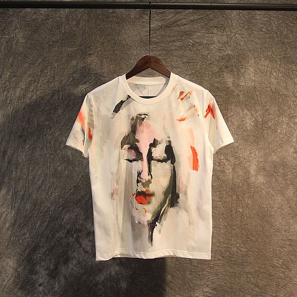 chaopai summer wear new abstract graffiti virgin t-shirt painting oil painting oil paintingface portrait lovers wear men and women short sle, White
chaopai summer wear new abstract graffiti virgin t-shirt painting oil painting oil paintingface portrait lovers wear men and women short sle, White