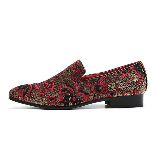 2020 fashion new loafers men business formal shoes embroidery pattern flats shoes black purple red casual leather
2020 fashion new loafers men business formal shoes embroidery pattern flats shoes black purple red casual leather