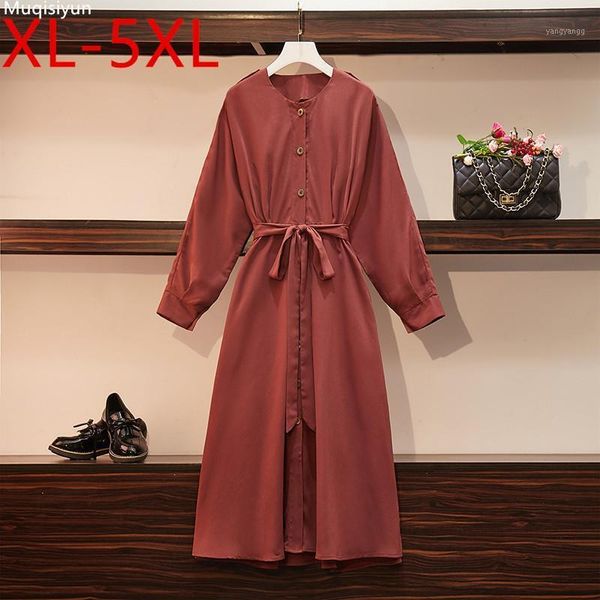 xl-5xl plus size 2021 autumn elegant women's long sleeves casual a line dress female oversize dresses s0541, Black;gray
xl-5xl plus size 2021 autumn elegant women's long sleeves casual a line dress female oversize dresses s0541, Black;gray