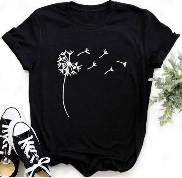 6 colors wildflowers dandelion print t shirt women short sleeve o neck loose tshirt summer ladies tee shirt clothes mujer, White
6 colors wildflowers dandelion print t shirt women short sleeve o neck loose tshirt summer ladies tee shirt clothes mujer, White