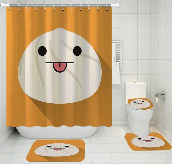 3d printing cute shower curtain/toilet mat/non-slip floor mat/u-shaped mat/waterproof shower curtain/four-piece bathroom set
3d printing cute shower curtain/toilet mat/non-slip floor mat/u-shaped mat/waterproof shower curtain/four-piece bathroom set
