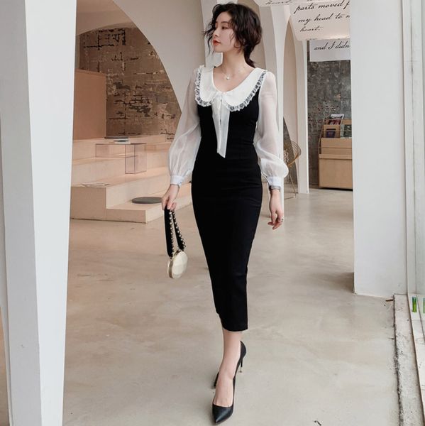 2021 new elegant autumn thin office sweet shreds long female dress 9cja, Black;gray
2021 new elegant autumn thin office sweet shreds long female dress 9cja, Black;gray
