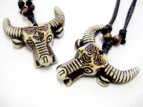 12 pcs vintage amulet hand-carved biker ox charm necklace pendants tribal style imitation bone resin carved rope boy men's gift, Silver
12 pcs vintage amulet hand-carved biker ox charm necklace pendants tribal style imitation bone resin carved rope boy men's gift, Silver