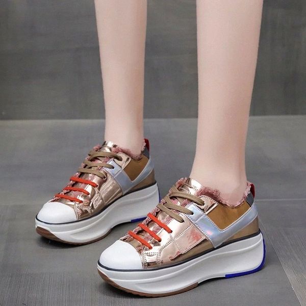 Rimocy Gold Silver Wedges Platform Sneakers Women Fashion Tassel Pu Leather Shoes Woman Waterproof Chunky Casual Shoes Ladies #mi2S
Rimocy Gold Silver Wedges Platform Sneakers Women Fashion Tassel Pu Leather Shoes Woman Waterproof Chunky Casual Shoes Ladies #mi2S