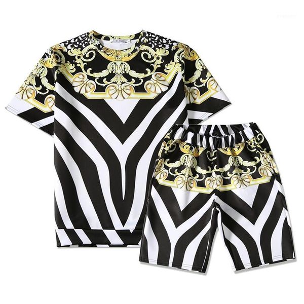 man woman 3d fashion t-shirt casual men's sets baroque stripe printing short sleeves shorts1, Gray
man woman 3d fashion t-shirt casual men's sets baroque stripe printing short sleeves shorts1, Gray