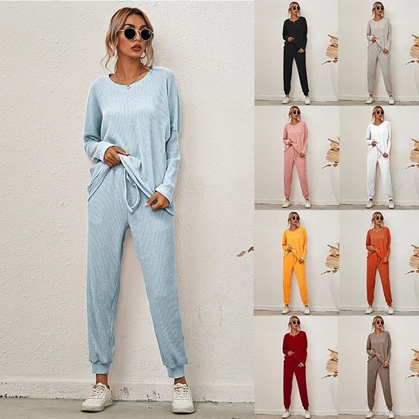 loose solid color long-sleeved casual suit lace-up trousers home commuting ladies two-piece comfortable and soft1, Gray
loose solid color long-sleeved casual suit lace-up trousers home commuting ladies two-piece comfortable and soft1, Gray