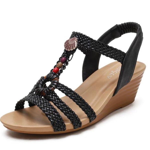 sandals round head women summer ladies comfortable wedges female soft sole shoes bohemian ethnic roman zy300, Black
sandals round head women summer ladies comfortable wedges female soft sole shoes bohemian ethnic roman zy300, Black