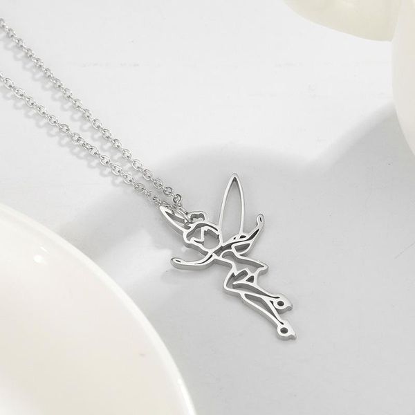 vcu cupid little angel necklace angle titanium steel pendant hip hop dance accessories sweater chain, Silver
vcu cupid little angel necklace angle titanium steel pendant hip hop dance accessories sweater chain, Silver