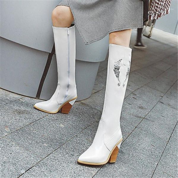boots pxelena vintage strange high heels western cowboy knee women shoes female riding knight winter long black white1
boots pxelena vintage strange high heels western cowboy knee women shoes female riding knight winter long black white1