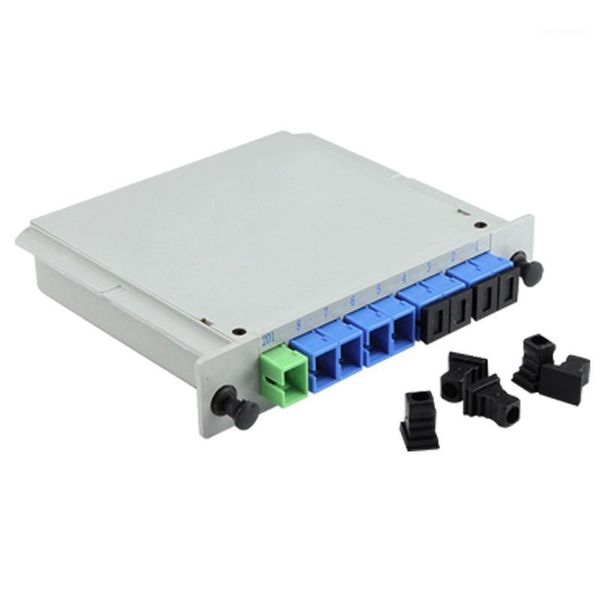 fiber optic equipment sc upc 1x8 ftth cassette box optical coupler plc splitter box1
fiber optic equipment sc upc 1x8 ftth cassette box optical coupler plc splitter box1
