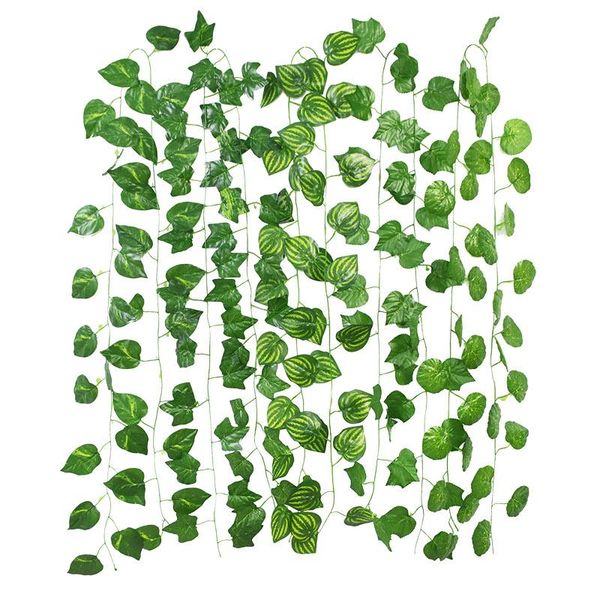 5pcs 230cm green plant decor green silk artificial hanging ivy leaf garland fake vine leaves for home garden wall wedding decor
5pcs 230cm green plant decor green silk artificial hanging ivy leaf garland fake vine leaves for home garden wall wedding decor