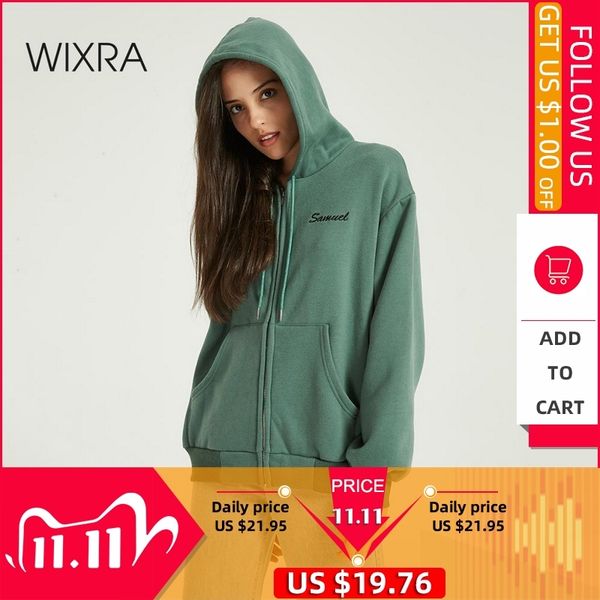 wixra women zippers sweatshirts solid long sleeve embroidery letter hoodies autumn spring basic zip-up 201106, Black
wixra women zippers sweatshirts solid long sleeve embroidery letter hoodies autumn spring basic zip-up 201106, Black