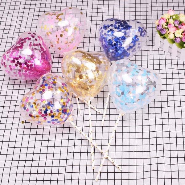 5sets transparent heart shape love confetti balloons 5inch with pole ball for birthday party cake decoration sequins supplies
5sets transparent heart shape love confetti balloons 5inch with pole ball for birthday party cake decoration sequins supplies