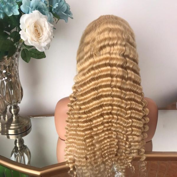 brazilian deep wave wig t part lace wig remy human hair 613 color blonde pre-plucked bleached knots 130 density jk elegantqueen, Black;brown
brazilian deep wave wig t part lace wig remy human hair 613 color blonde pre-plucked bleached knots 130 density jk elegantqueen, Black;brown
