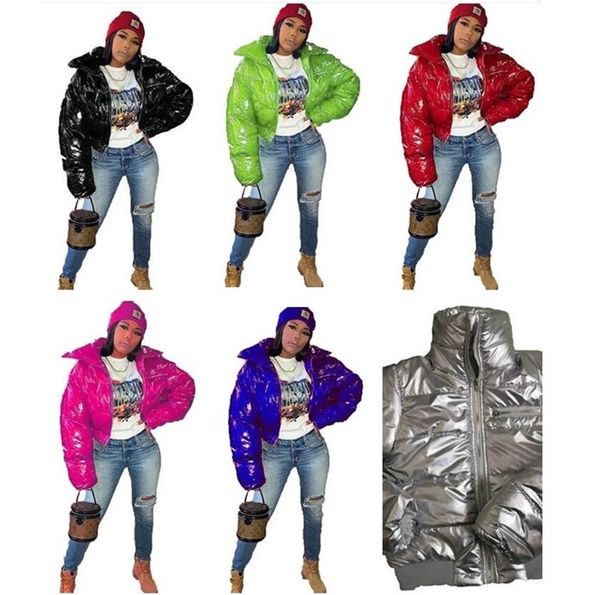 women pu glossy stand collar parka winter wadded jackets zipper cotton-padded coat windser puffer coats solid color short jacket f110409, Black
women pu glossy stand collar parka winter wadded jackets zipper cotton-padded coat windser puffer coats solid color short jacket f110409, Black