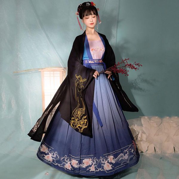 stage wear women chinese style traditional folk dance costume oriental clothes han dynasty fairy performance dress festival outfit dn6034, Black;red
stage wear women chinese style traditional folk dance costume oriental clothes han dynasty fairy performance dress festival outfit dn6034, Black;red