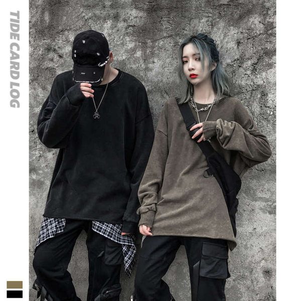 autumn winter high street wind washing water used slit sweater for men women lovers with rough edge loose tide brand bottomed coat, Black
autumn winter high street wind washing water used slit sweater for men women lovers with rough edge loose tide brand bottomed coat, Black