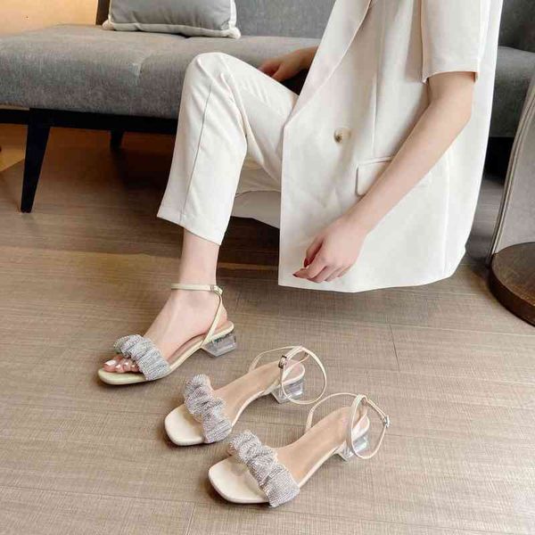 dress shoes diamond transparent one line for women 2022 summer high heels temperament sandals thick heel 558-7, Black
dress shoes diamond transparent one line for women 2022 summer high heels temperament sandals thick heel 558-7, Black