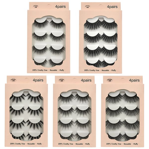 4 pairs 3d mink lashes eyelash extension volume lashes makeup mink eyelashes natural long false eyelashes cilios maquiagem
4 pairs 3d mink lashes eyelash extension volume lashes makeup mink eyelashes natural long false eyelashes cilios maquiagem