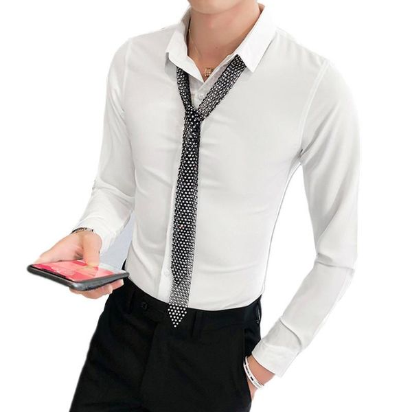 spring and autumn men shirt long-sleeved fashion slim shirt men white black mens dress shirts large size 5xl
spring and autumn men shirt long-sleeved fashion slim shirt men white black mens dress shirts large size 5xl