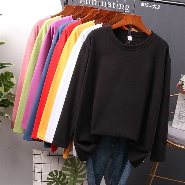 anbenser korean hoodies cotton women's basic sweatshirt casual long sleeve female solid pullover with long sleeves plus size 201217, Black
anbenser korean hoodies cotton women's basic sweatshirt casual long sleeve female solid pullover with long sleeves plus size 201217, Black