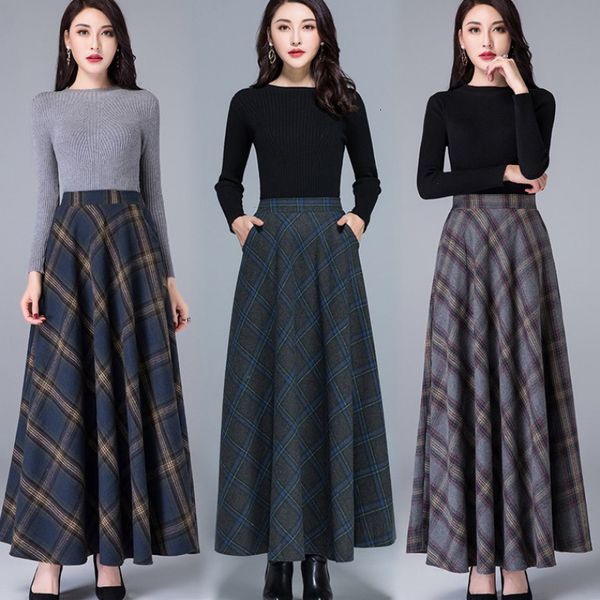 high waist mother plaid skirts 2021 female winter plus size woolen woman's long casual fashion skirt big r397 0jup, Black
high waist mother plaid skirts 2021 female winter plus size woolen woman's long casual fashion skirt big r397 0jup, Black
