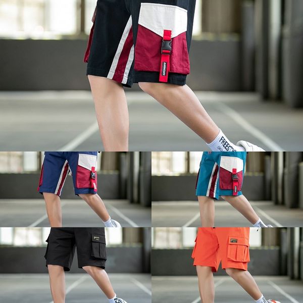 kwrij 2020 summer new men's shorts cotton korean-style tooling cropped loose casual nine nine casual ninth pantspants men's big po, Blue
kwrij 2020 summer new men's shorts cotton korean-style tooling cropped loose casual nine nine casual ninth pantspants men's big po, Blue