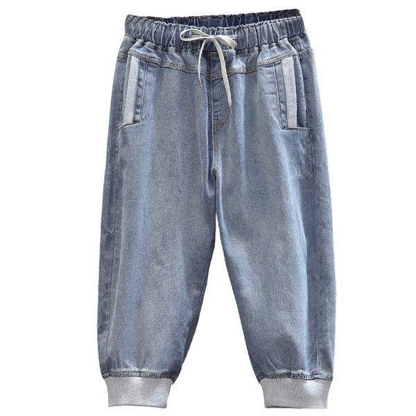 jeans woman high waist drawstring loose plus size casual street style denim calf-length harem pants lj201029, Blue
jeans woman high waist drawstring loose plus size casual street style denim calf-length harem pants lj201029, Blue
