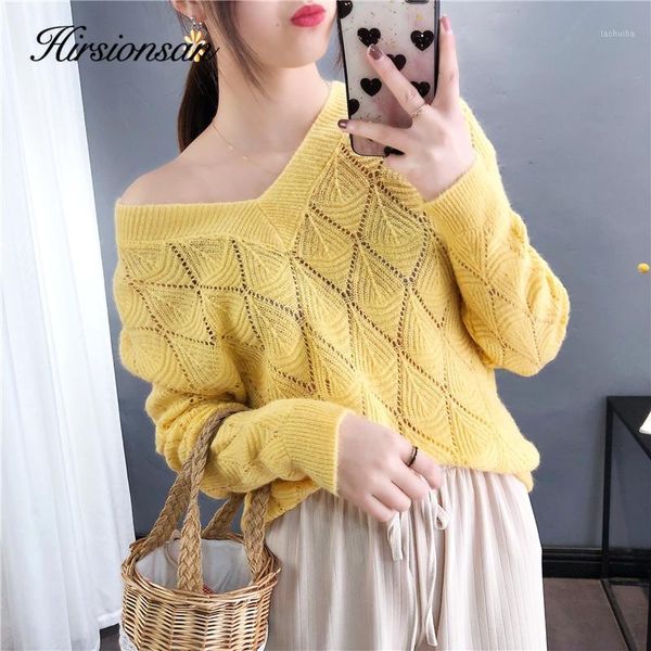 hirsionsan soft 3d sweater women 2020 autumn new korean elegant knitted v neck casual loose pullovers white brown jumper1, White;black
hirsionsan soft 3d sweater women 2020 autumn new korean elegant knitted v neck casual loose pullovers white brown jumper1, White;black