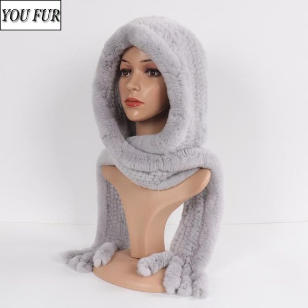scarves russia women real fur winter hat scarf natural soft rex cap lady knitted hats muffler, Blue;gray
scarves russia women real fur winter hat scarf natural soft rex cap lady knitted hats muffler, Blue;gray