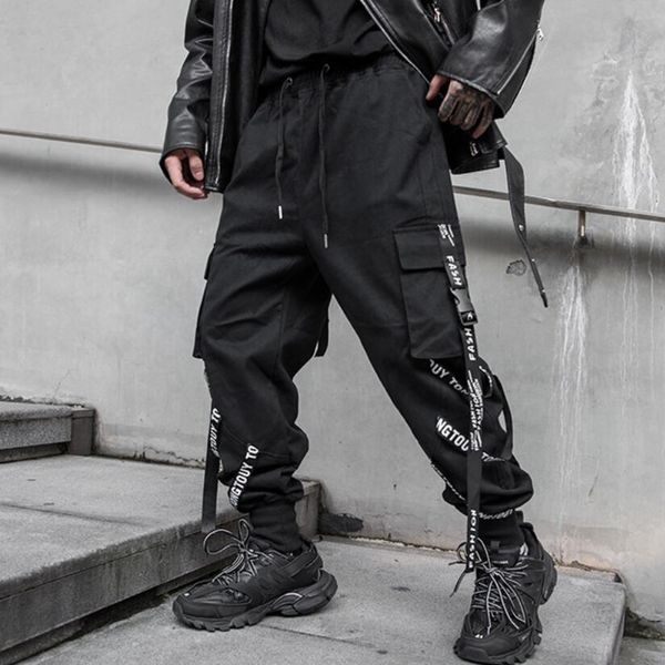 2021 punk-hip-hop street men wear patchwork ribbons multi-pocket corridors man casual sweatpants hare elastic waistband pants sxfv, White;black
2021 punk-hip-hop street men wear patchwork ribbons multi-pocket corridors man casual sweatpants hare elastic waistband pants sxfv, White;black