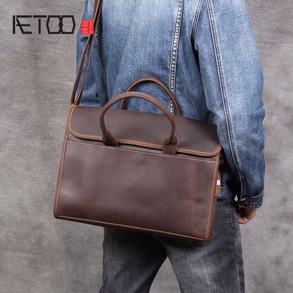 aetoo retro casual head cowhide hand bag wipe color practical male large capacity handbag
aetoo retro casual head cowhide hand bag wipe color practical male large capacity handbag