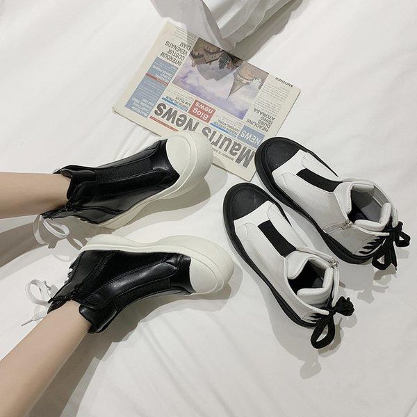 student colors block platform boots women 2020 pu creepers riding short botas fashion cross-tied zipper preppy knight botines, Black
student colors block platform boots women 2020 pu creepers riding short botas fashion cross-tied zipper preppy knight botines, Black