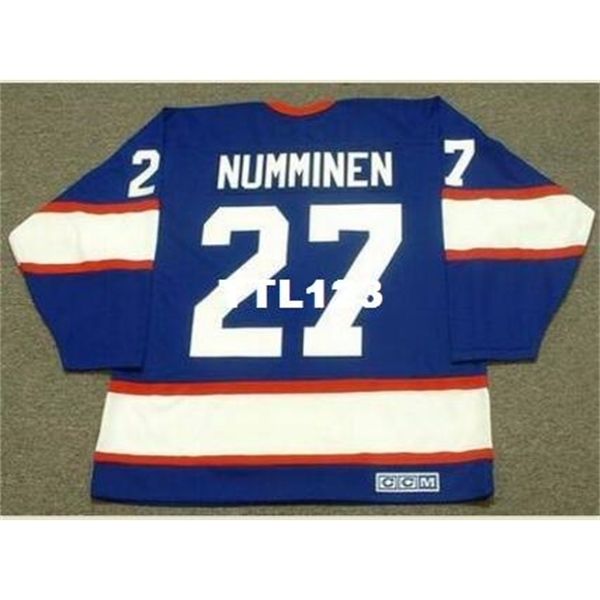 mens # 27 teppo numminen winnipeg jets 1995 ccm vintage home hockey jersey or custom any name or number retro jersey, Black 
mens # 27 teppo numminen winnipeg jets 1995 ccm vintage home hockey jersey or custom any name or number retro jersey, Black