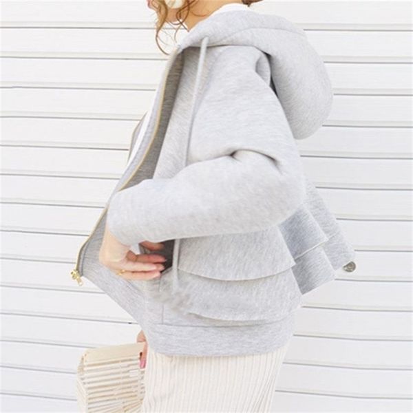 autumn women hoodie japan style ruffles short coats zipper hooded falbala solid outwear japan ladies sweatshirt casual 201216, Black
autumn women hoodie japan style ruffles short coats zipper hooded falbala solid outwear japan ladies sweatshirt casual 201216, Black