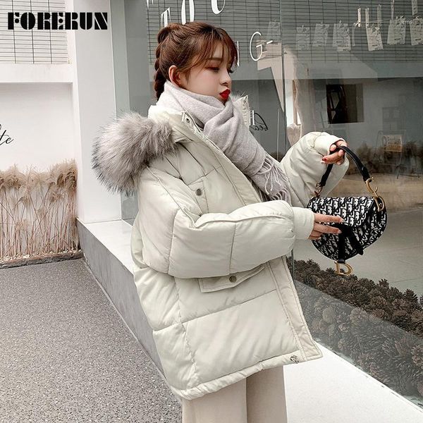 forerun winter jacket women faux fur hooded oversized bubble coat solid cotton padding thick puffer jackets casual outwear1, Black
forerun winter jacket women faux fur hooded oversized bubble coat solid cotton padding thick puffer jackets casual outwear1, Black