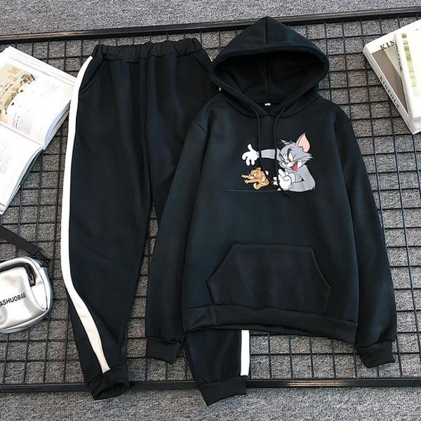 2020 winter cute cartoon mouse print 2 piece set women 4xl hoodies sweatshirt +long pants kawaii camiseta mujer tracksuits new, Gray
2020 winter cute cartoon mouse print 2 piece set women 4xl hoodies sweatshirt +long pants kawaii camiseta mujer tracksuits new, Gray