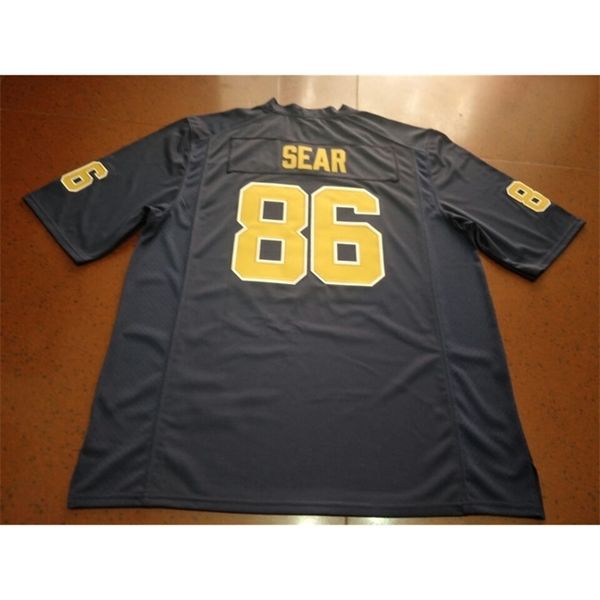 blue navy 2604 tyler sear #86 real full embroidery college jersey size s-4xl or custom any name or number jersey, Black 
blue navy 2604 tyler sear #86 real full embroidery college jersey size s-4xl or custom any name or number jersey, Black