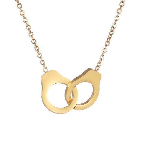 lemegeton stainless steel necklace handcuffs necklace for women men jewelry choker lover's collares om gift bijoux, Silver
lemegeton stainless steel necklace handcuffs necklace for women men jewelry choker lover's collares om gift bijoux, Silver