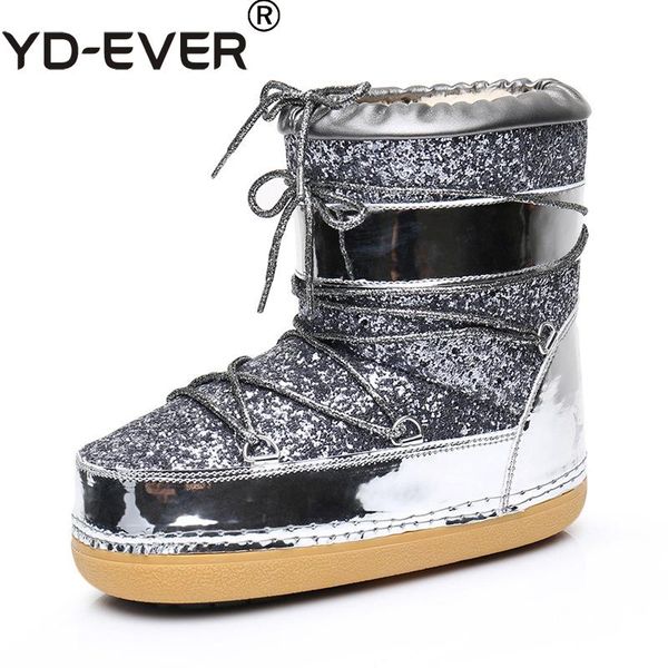 yd-ever brand real fur winter boots women ankle snow boots plush warm wool fur shiny fashion ladies shoes, Black
yd-ever brand real fur winter boots women ankle snow boots plush warm wool fur shiny fashion ladies shoes, Black