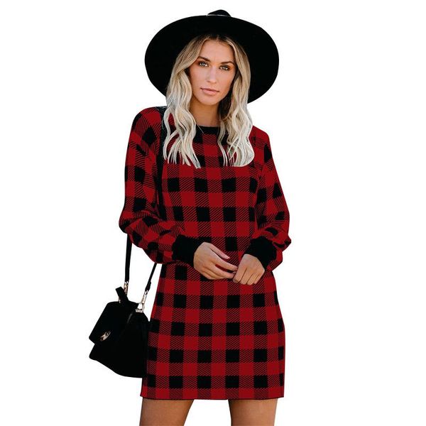 casual dresses fashion women ladies winter long sleeve warm dress female loose plaid mini black red, Black;gray
casual dresses fashion women ladies winter long sleeve warm dress female loose plaid mini black red, Black;gray