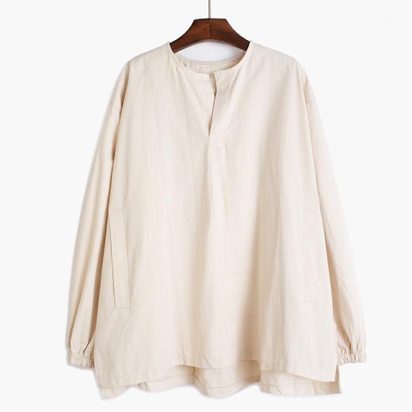 women black brief big size blouse new round neck long sleeve loose fit shirt fashion tide spring autumn 20201, White 
women black brief big size blouse new round neck long sleeve loose fit shirt fashion tide spring autumn 20201, White